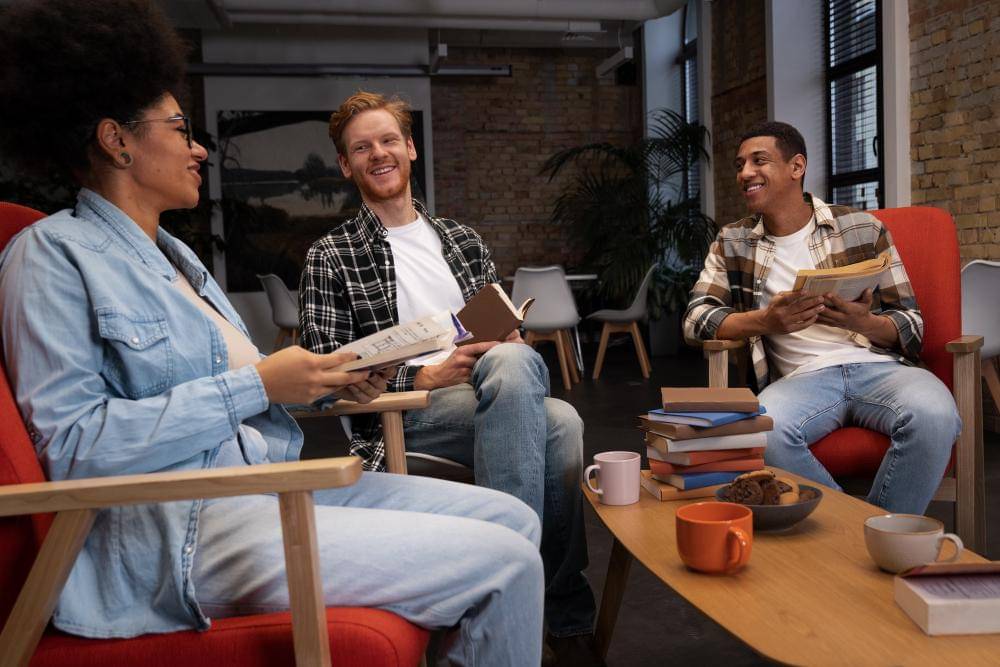 ilustrasi komunitas membaca