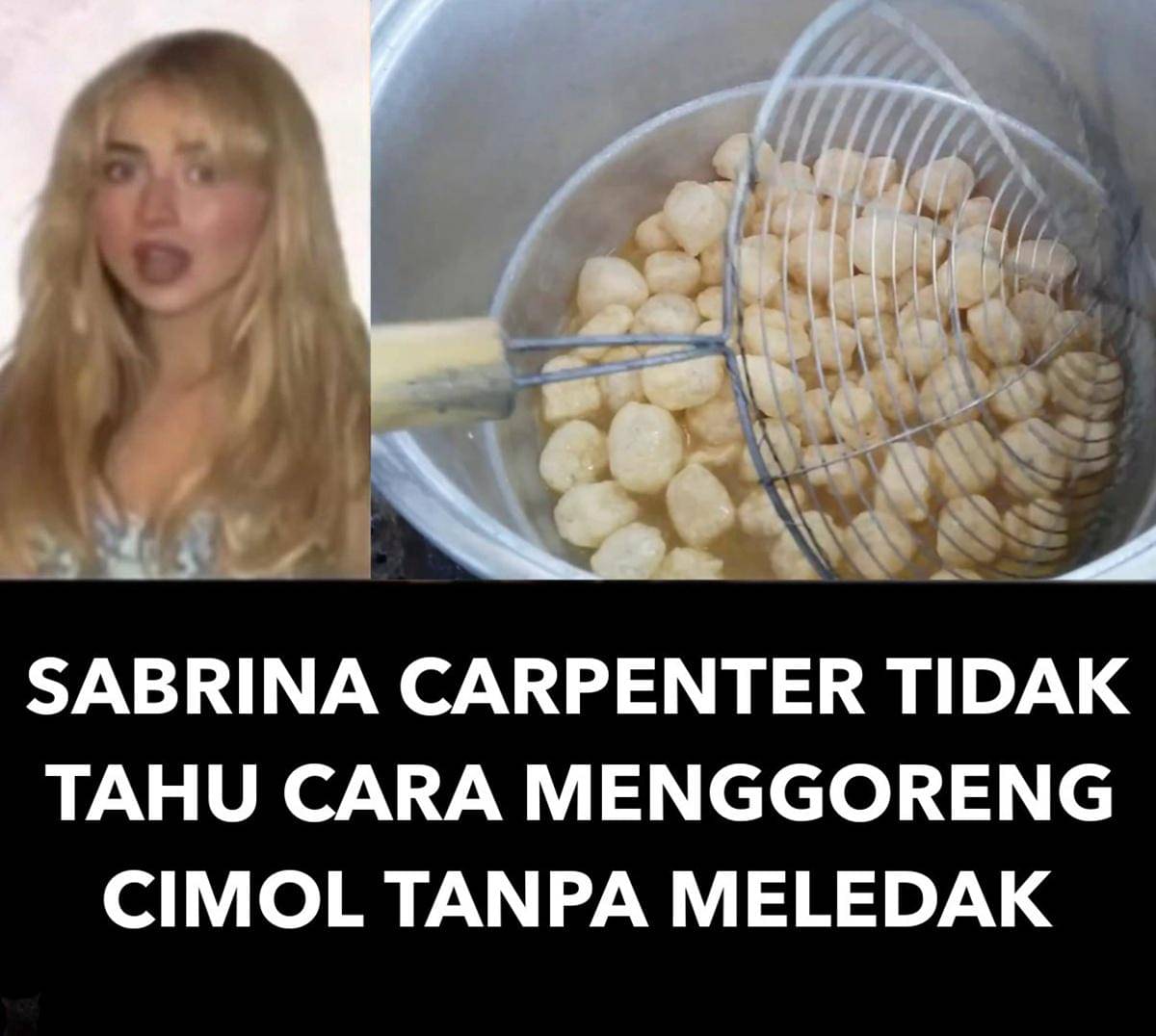 meme Sabrina Carpenter tidak tahu