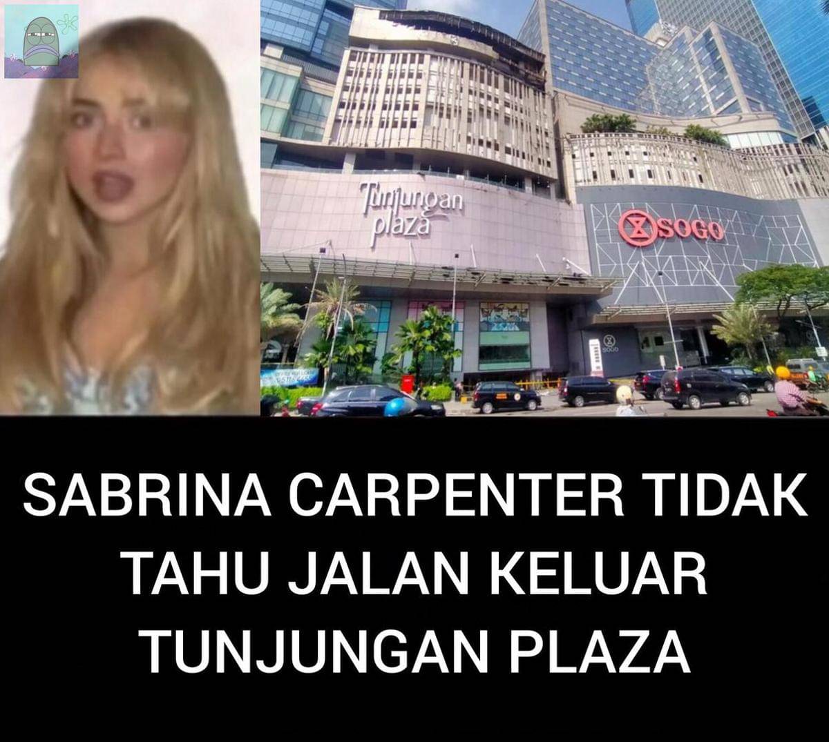 meme Sabrina Carpenter tidak tahu