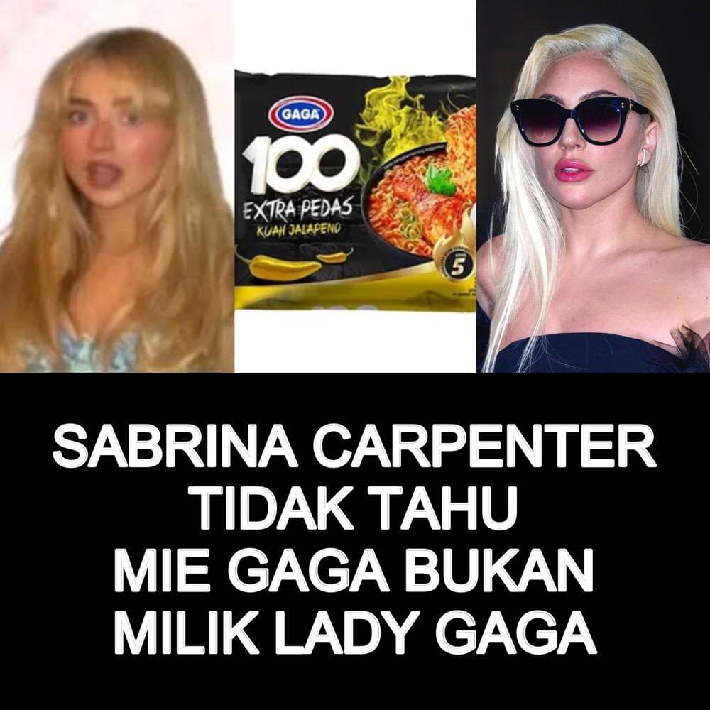 meme Sabrina Carpenter tidak tahu