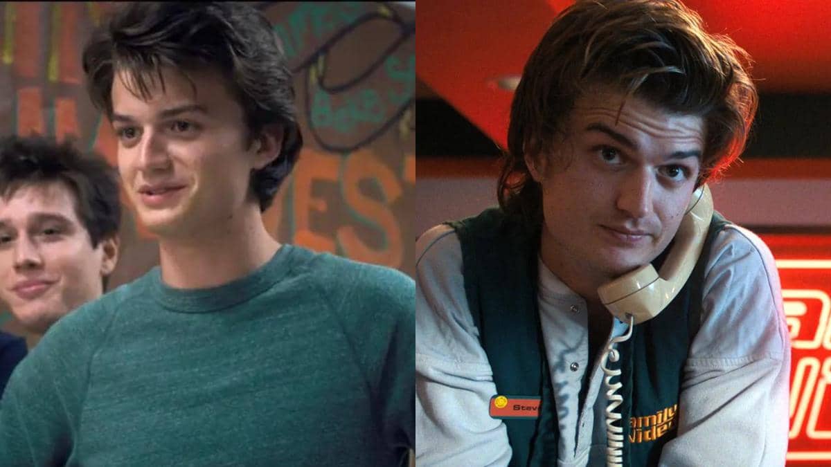 Steve Harrington dalam Stranger Things Season 1 (kiri) vs. Season 5 (kanan).
