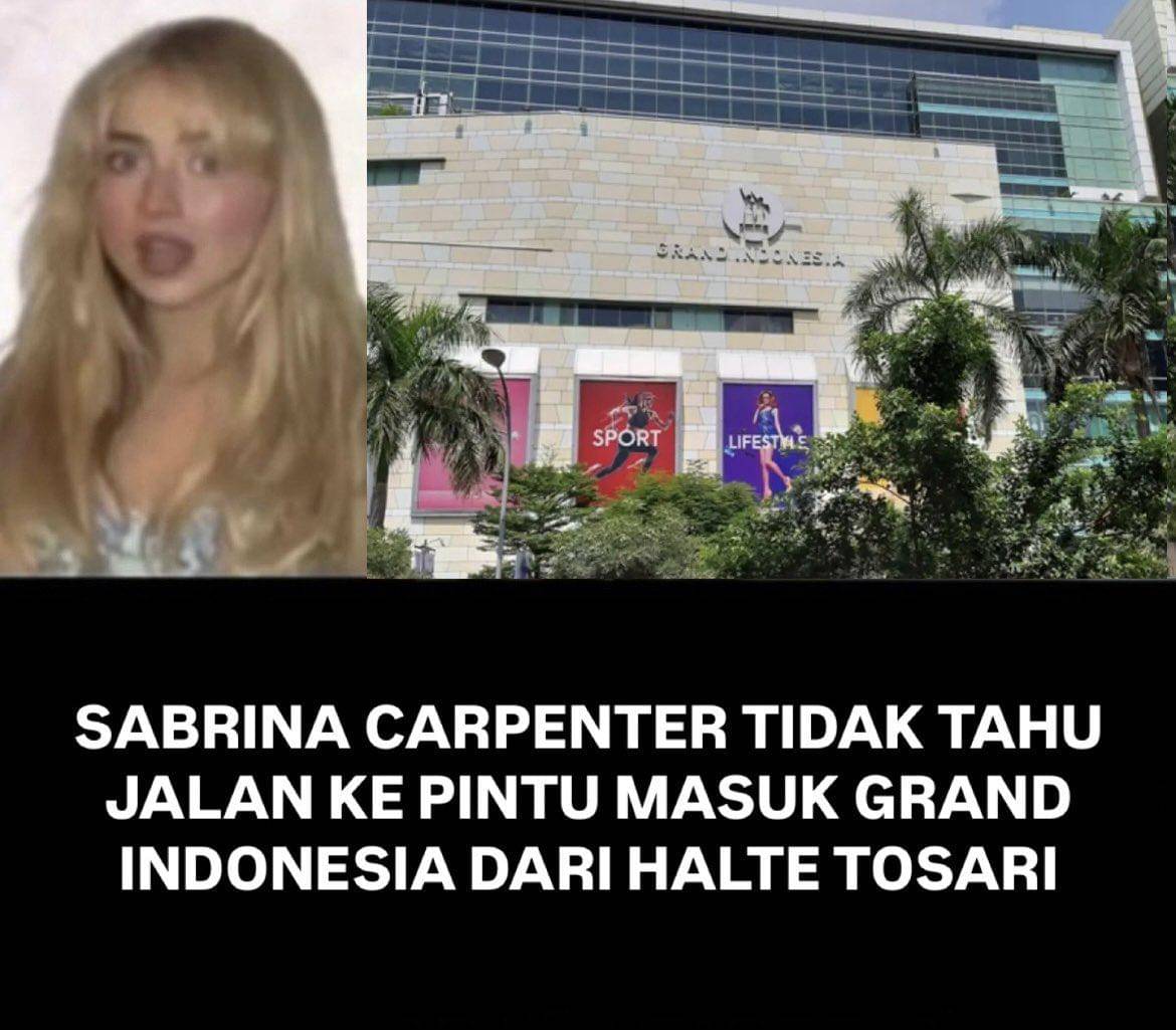 meme Sabrina Carpenter tidak tahu