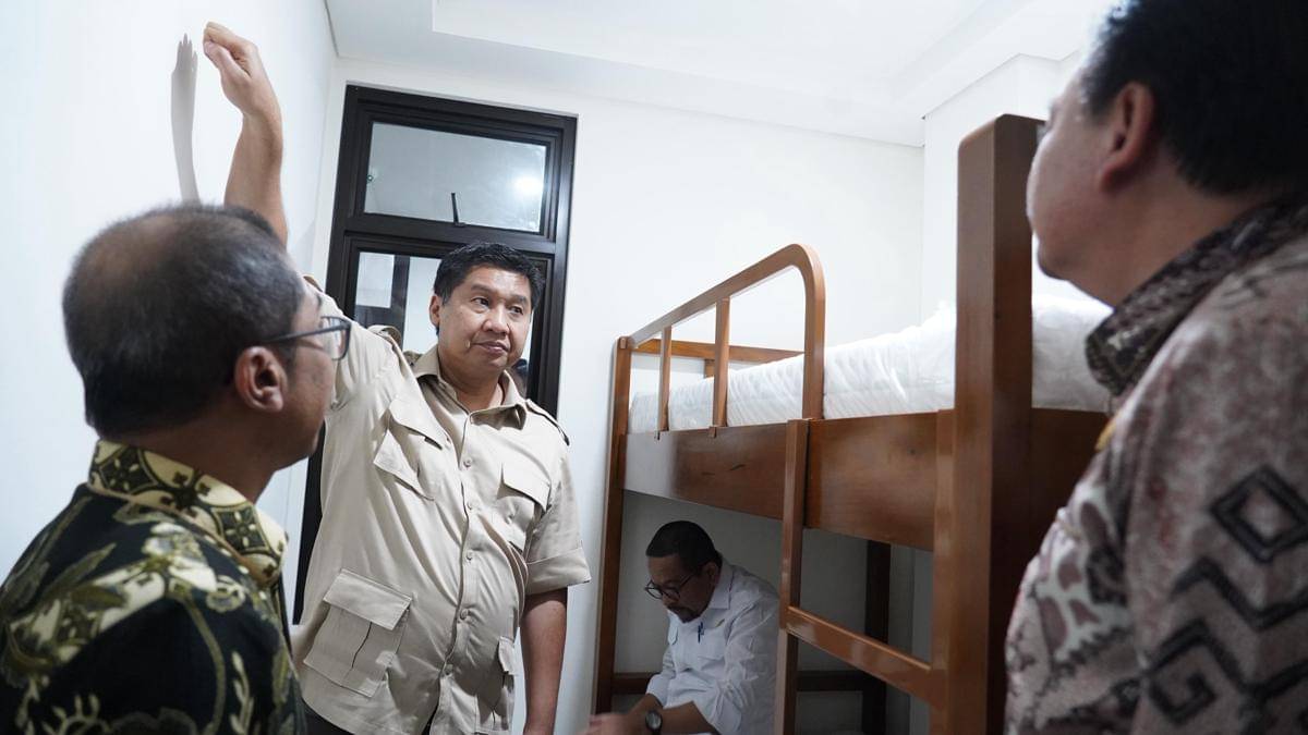 Menteri PKP, Maruarar Sirait alias Ara mengecek Rusun ASN Kejati DIY.