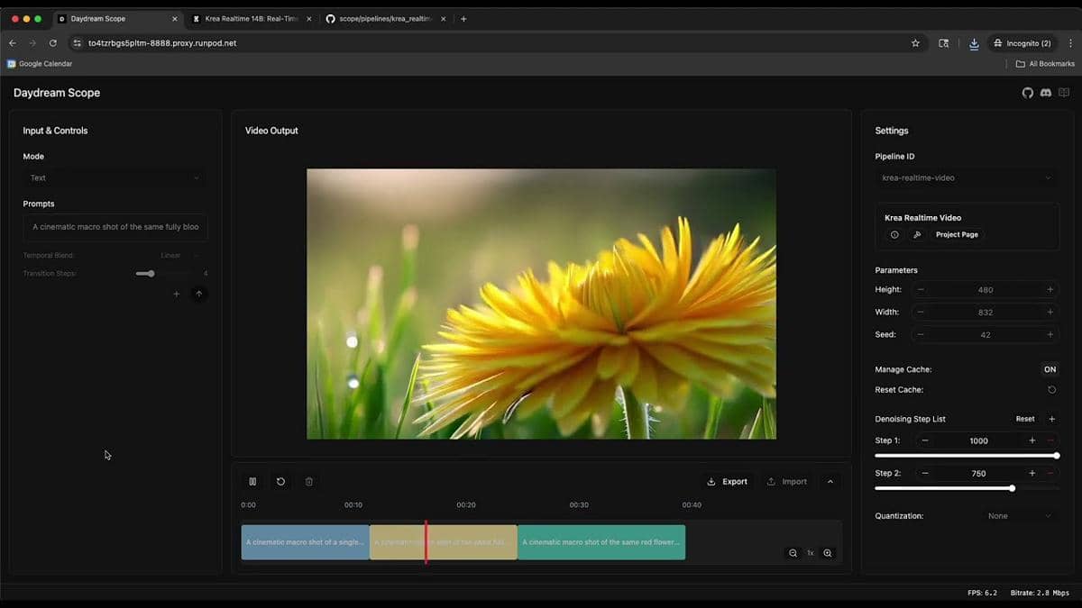 Daydream Real Time Video AI