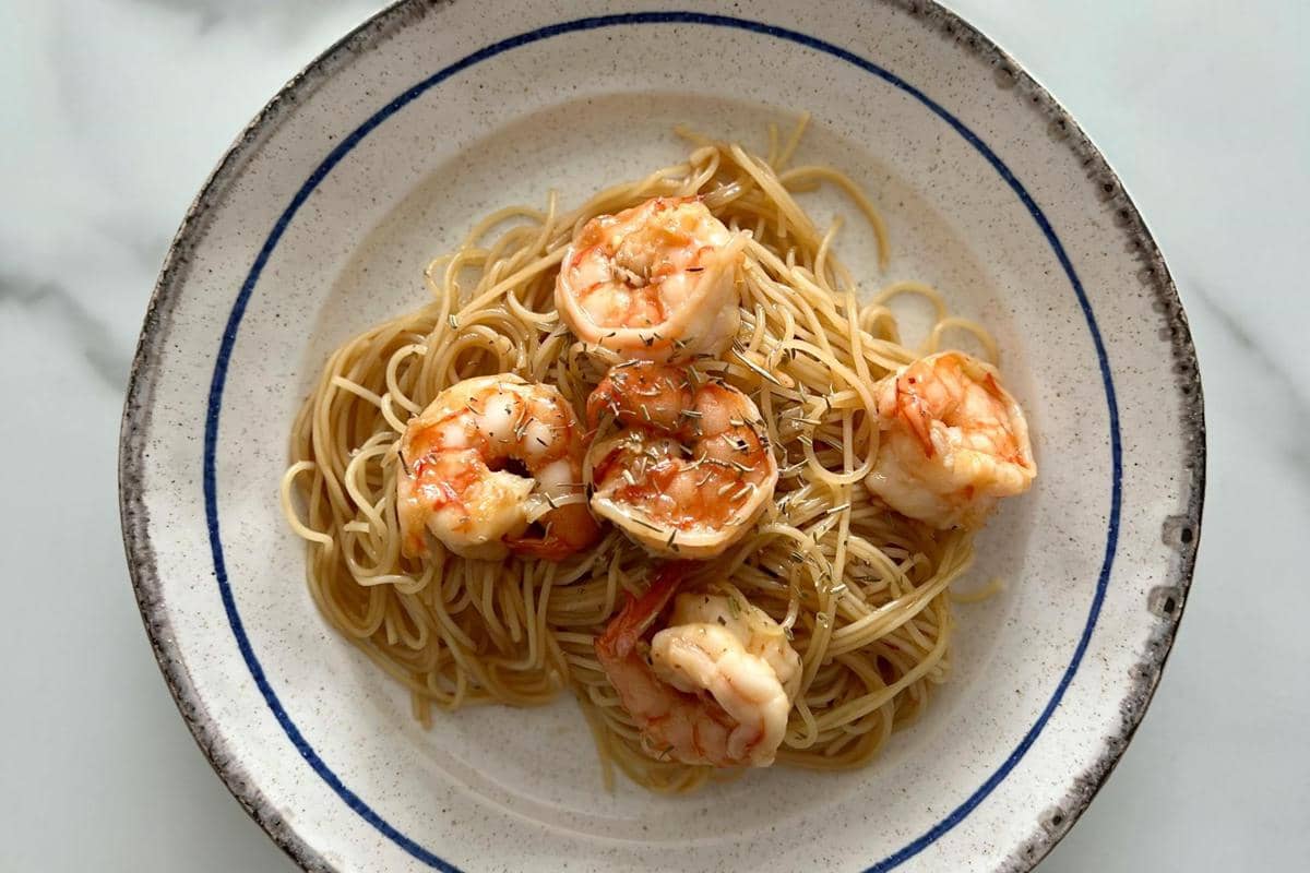 ilustrasi pasta udang 