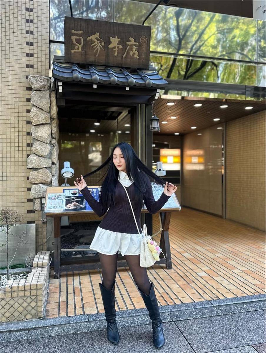 Sandrina Mazaya jalan-jalan ke Sakae di Nagoya, Jepang