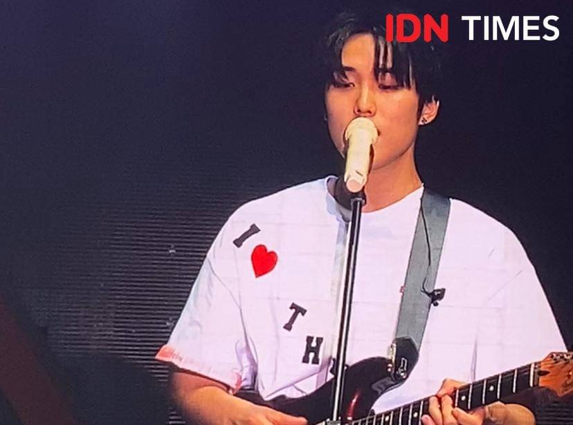 potret konser THE BOYZ di ICE BSD, Tangerang, Banten, Sabtu (8/11/2025)