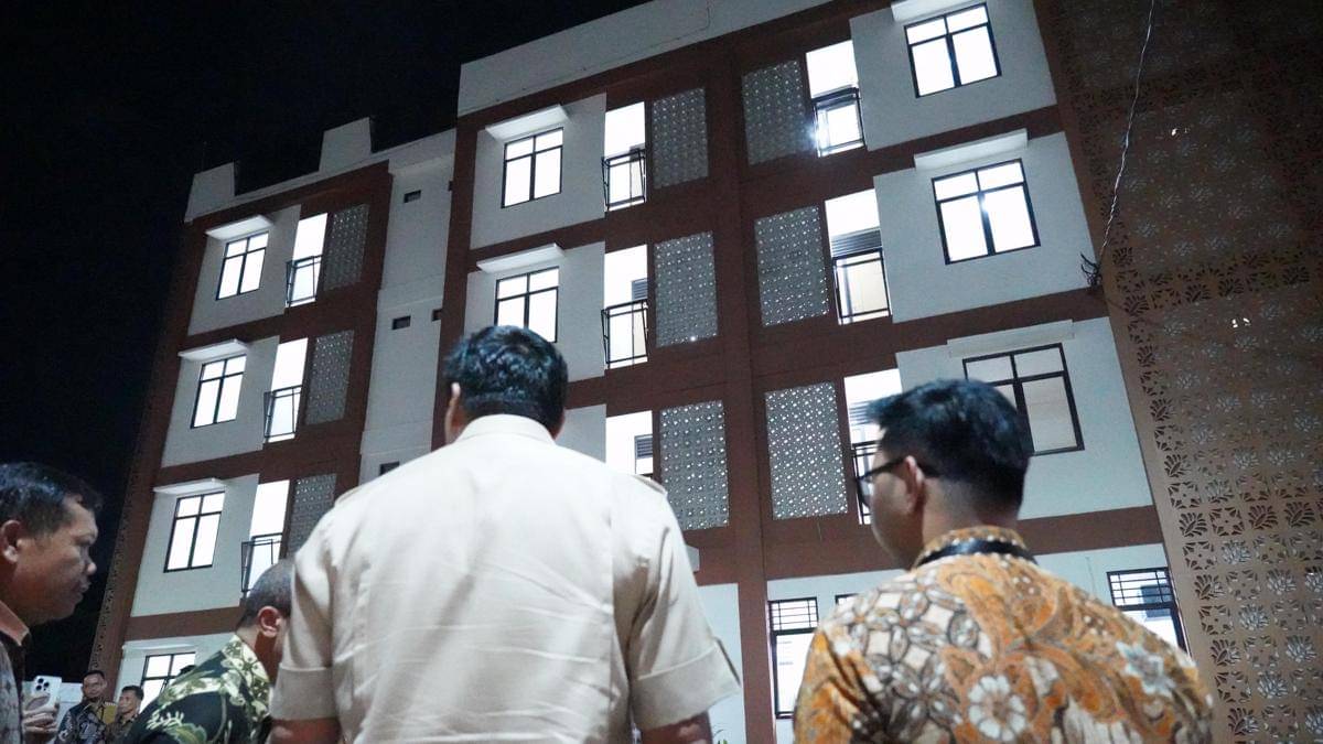 Menteri PKP, Maruarar Sirait alias Ara mengecek Rusun ASN Kejati DIY.