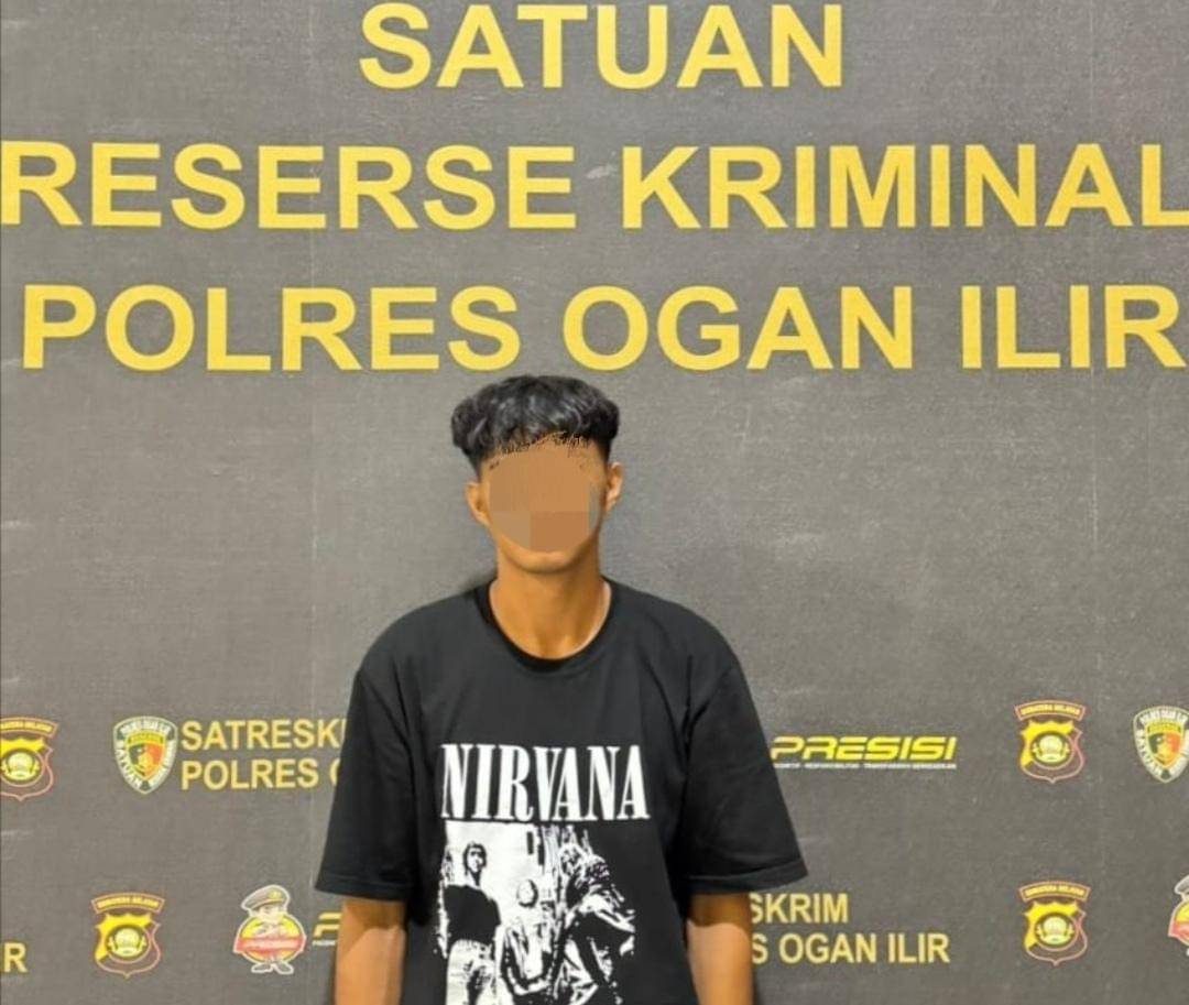 Tersangka SD diringkus usai paksa setubuhi anak di bawah umur. (Dok. Polres Ogan Ilir)