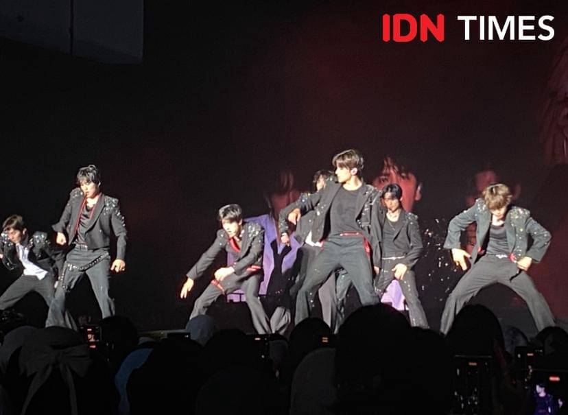 potret konser THE BOYZ di ICE BSD, Tangerang, Banten, Sabtu (8/11/2025)