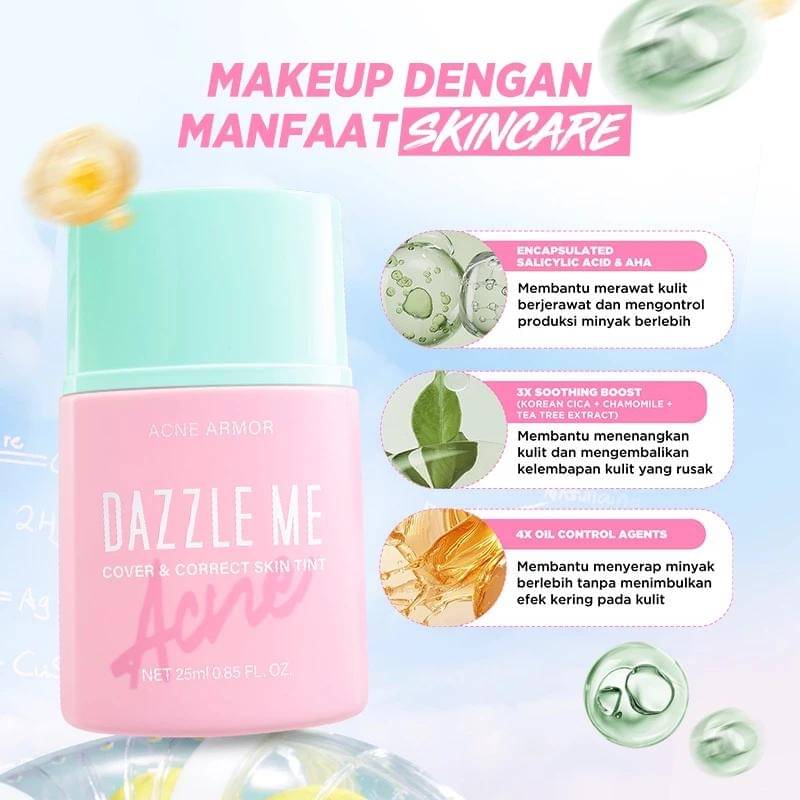 DAZZLE ME Acne Armor Cover & Correct Skin Tint Acne