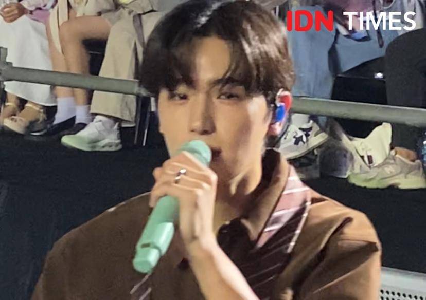 potret konser THE BOYZ di ICE BSD, Tangerang, Banten, Sabtu (8/11/2025)