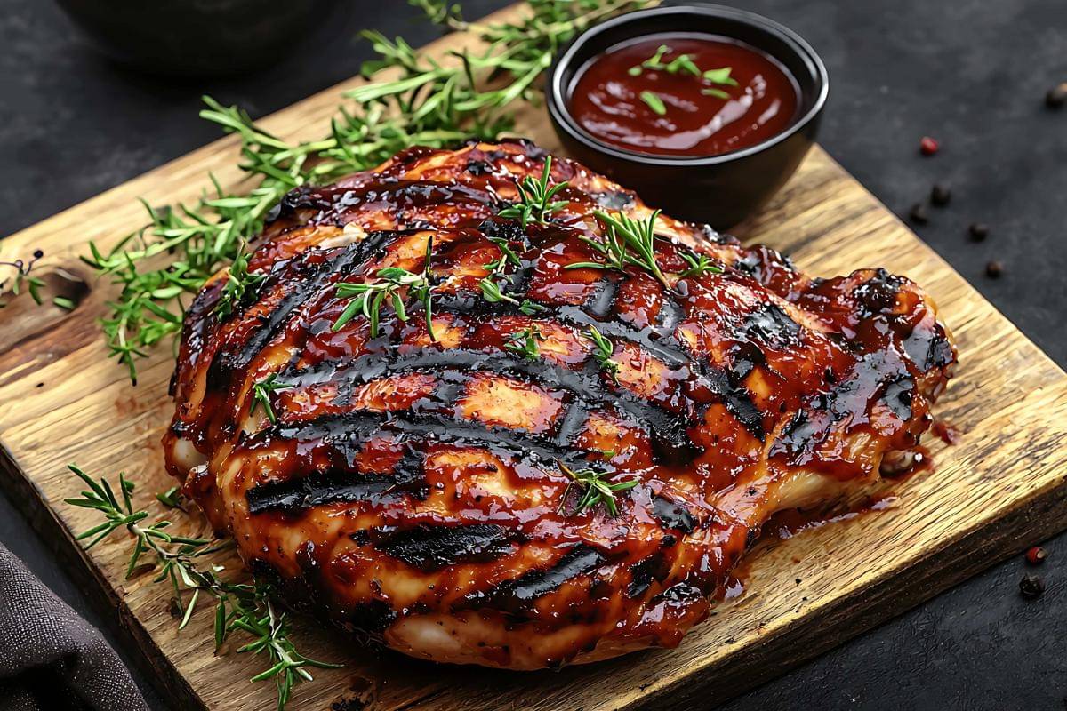 ilustrasi chicken BBQ