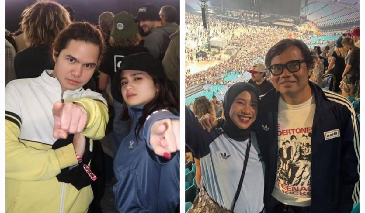 artis tanah air nonton konser Oasis di Australia