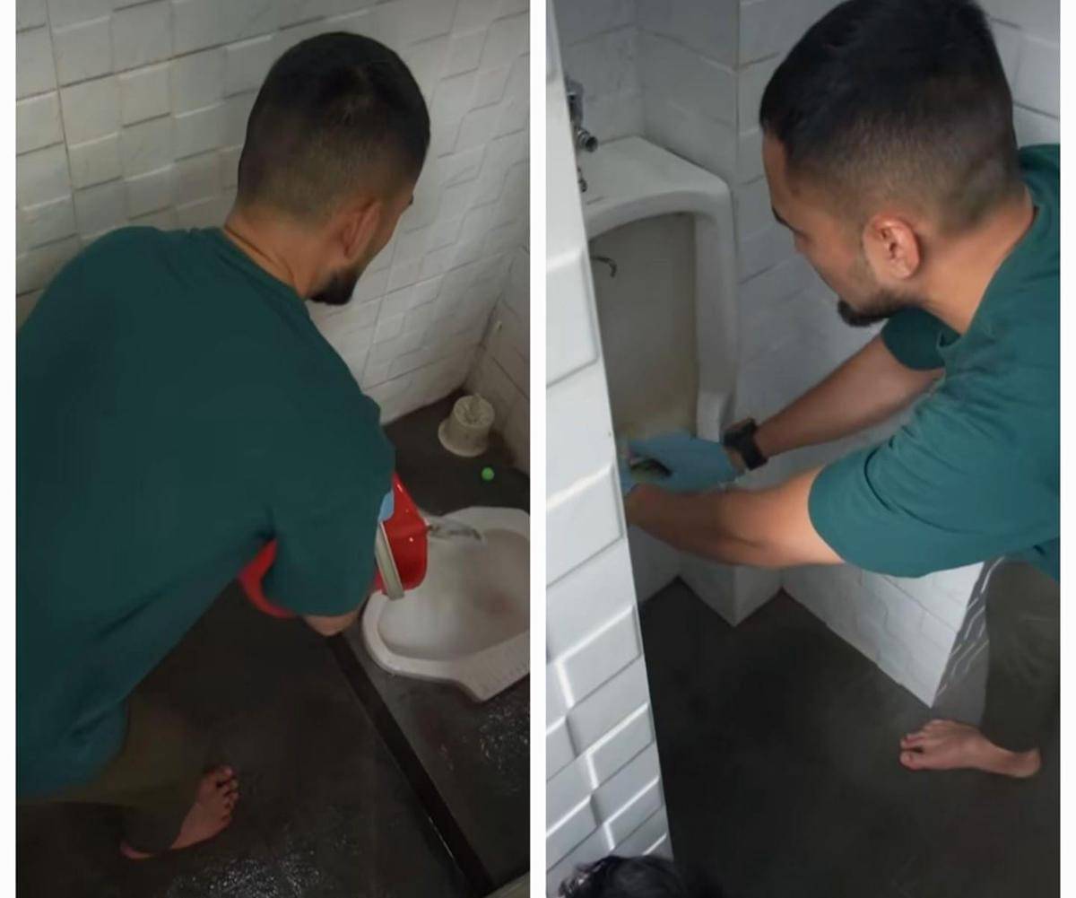 Teuku Wisnu bersihkan masjid bareng Cecep 'Cleaner Masjid'