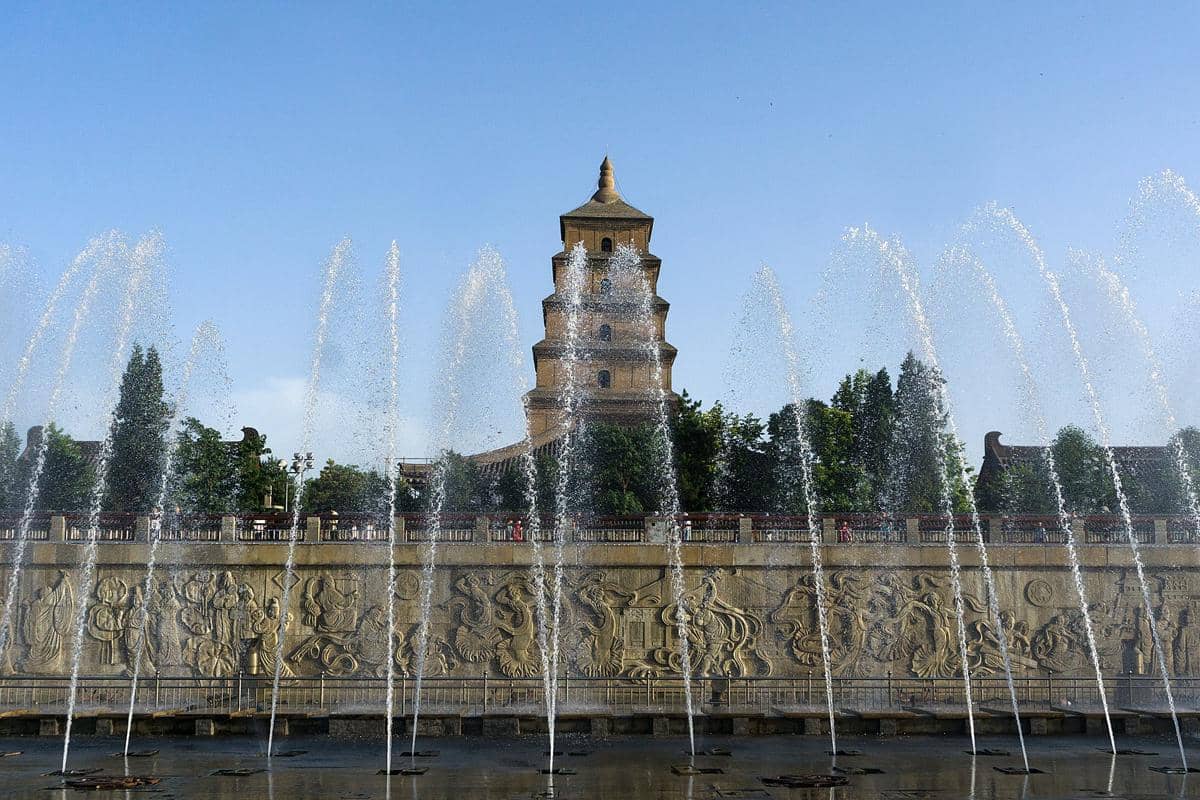 Giant Wild Goose Pagoda Square
