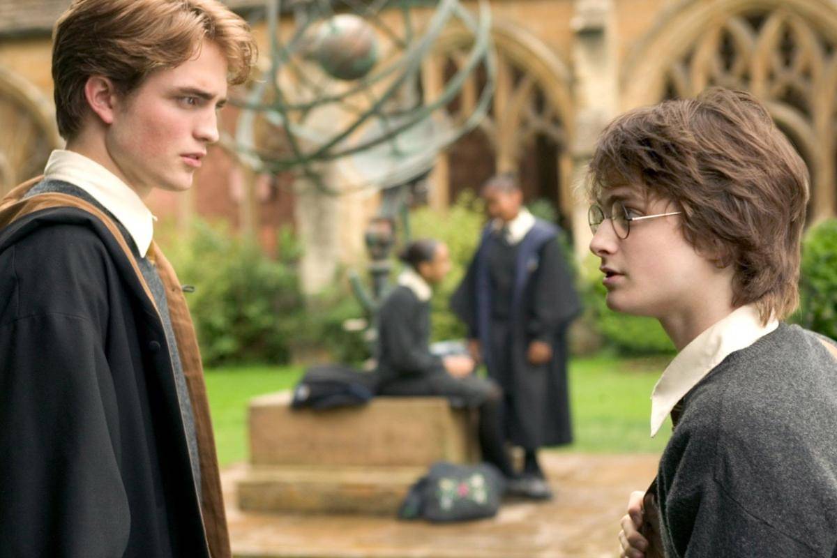 cuplikan adegan Cedric Diggory dan Harry dalam film Harry Potter and the Goblet of Fire