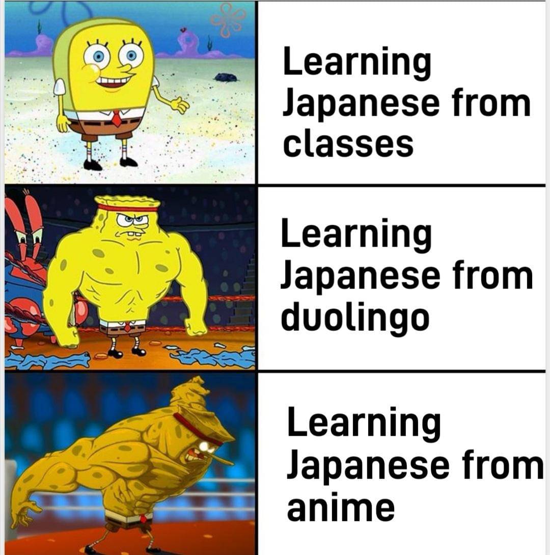 meme anime tentang bahasa Jepang