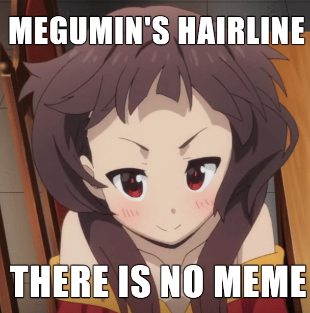 meme anime tentang garis rambut
