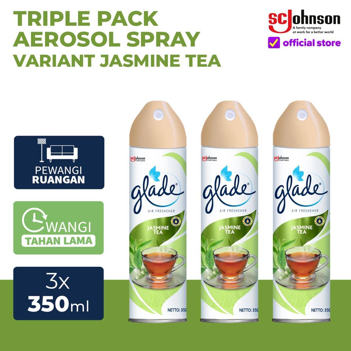Glade Aerosol Jasmine Tea