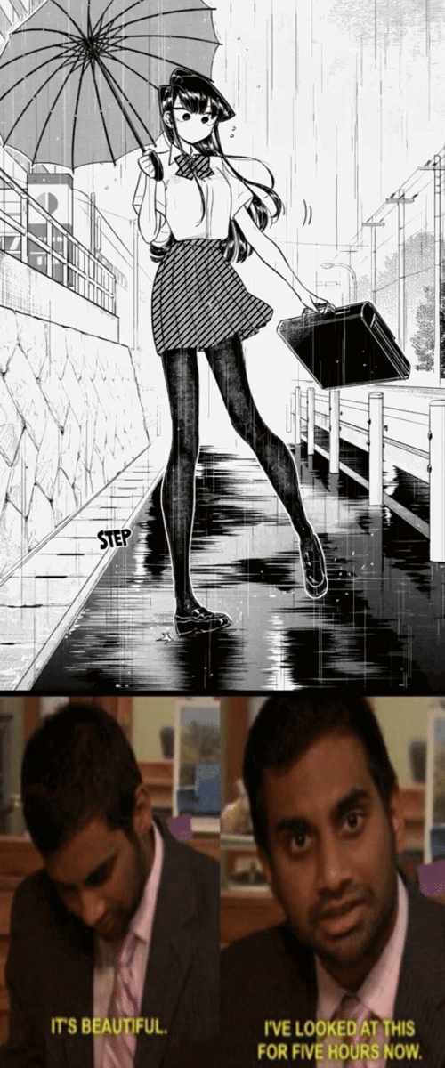 meme anime tentang hujan