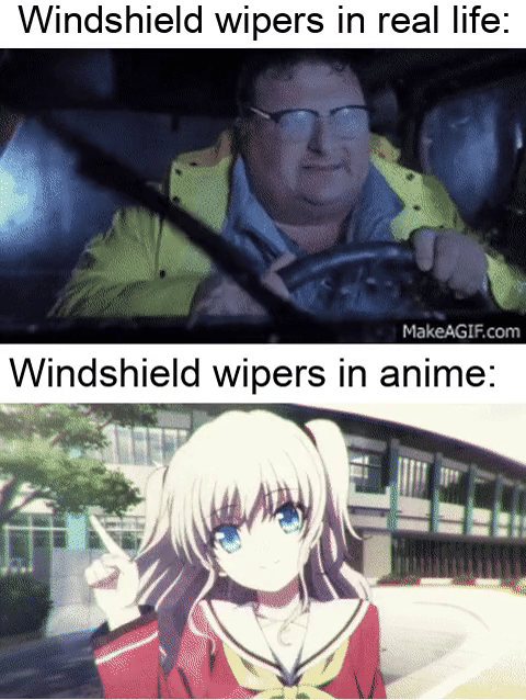 meme anime tentang hujan