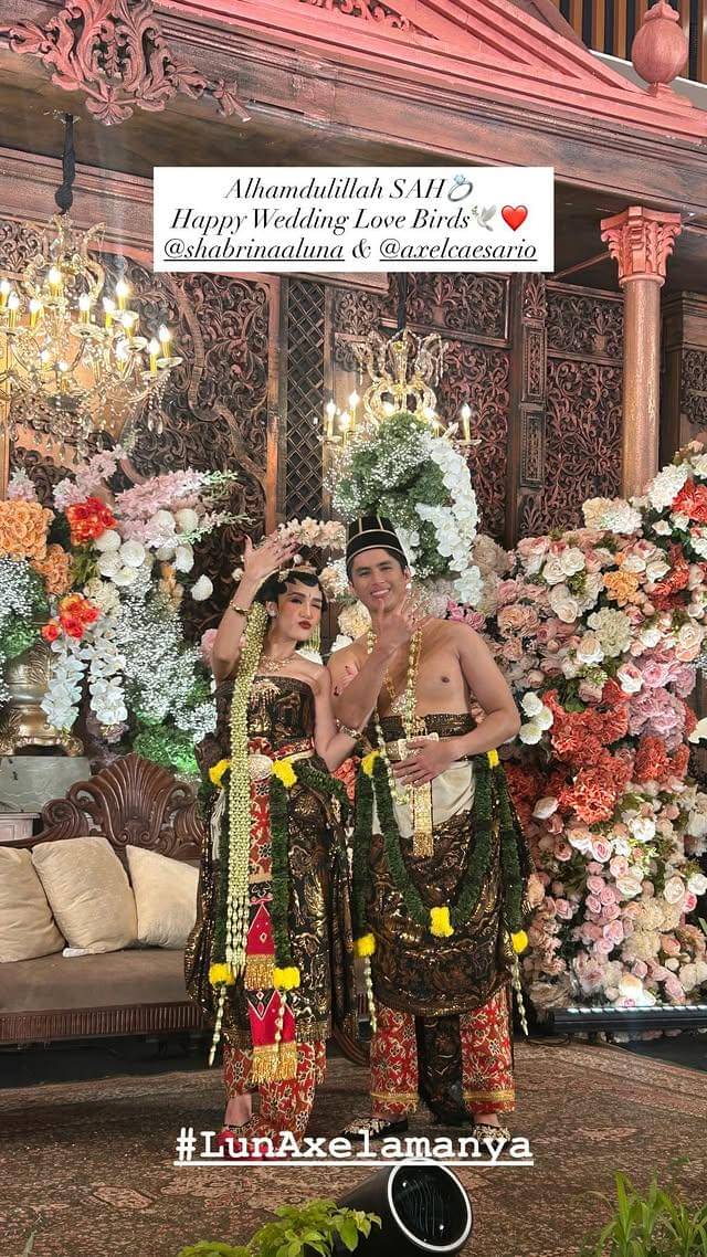 Pernikahan Shabrina Luna dan Axel (instagram.com/shabrinaaluna)