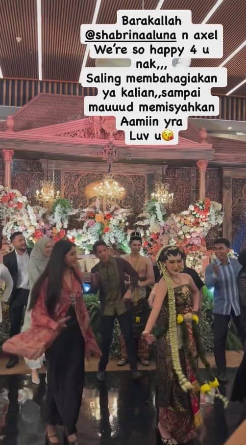 Pernikahan Shabrina Luna dan Axel (instagram.com/shabrinaaluna)