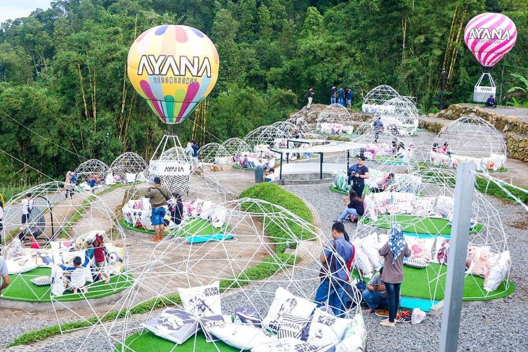 Spot Foto di kawasan wisata Ayana Gedongsongo