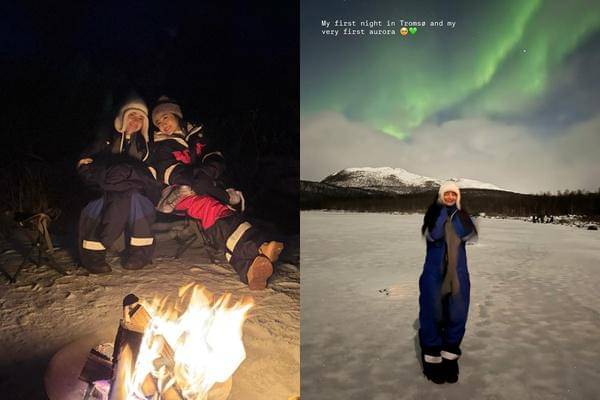 Enzy Storia dan Febby Rastanty Berburu Aurora di Norwegia (instagram.com/enzystoria)