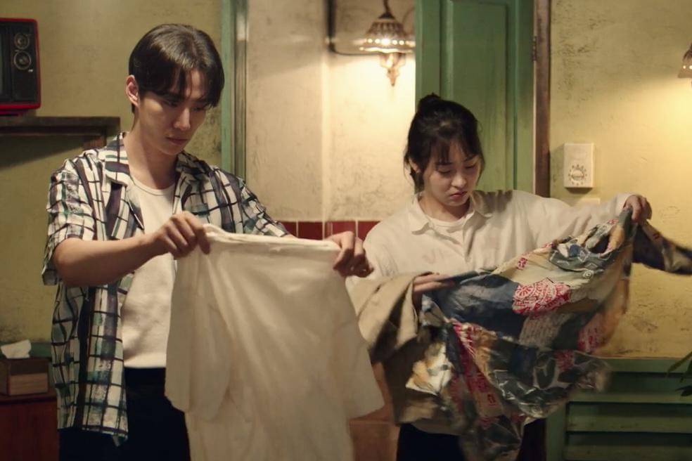 Kang Tae Poong (Lee Jun Ho) dan Oh Mi Seon (Kim Min Ha) dalam drakor Typhoon Family 