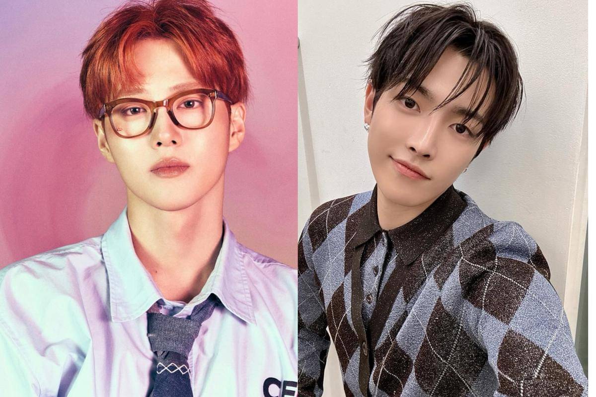 Potret Suho dan Hongjoong 