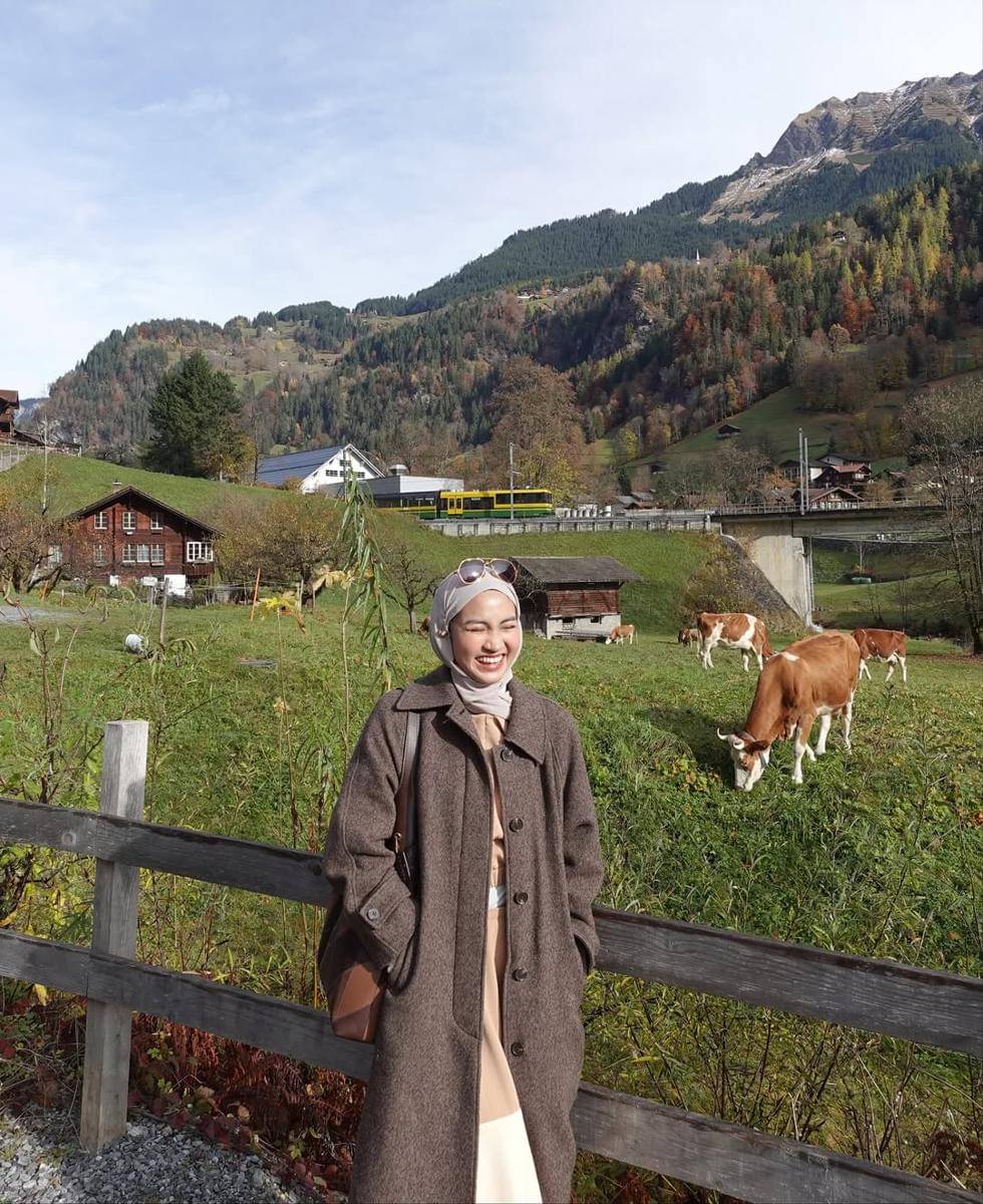 Xaviera Putri ke Desa Lauterbrunnen di Swiss