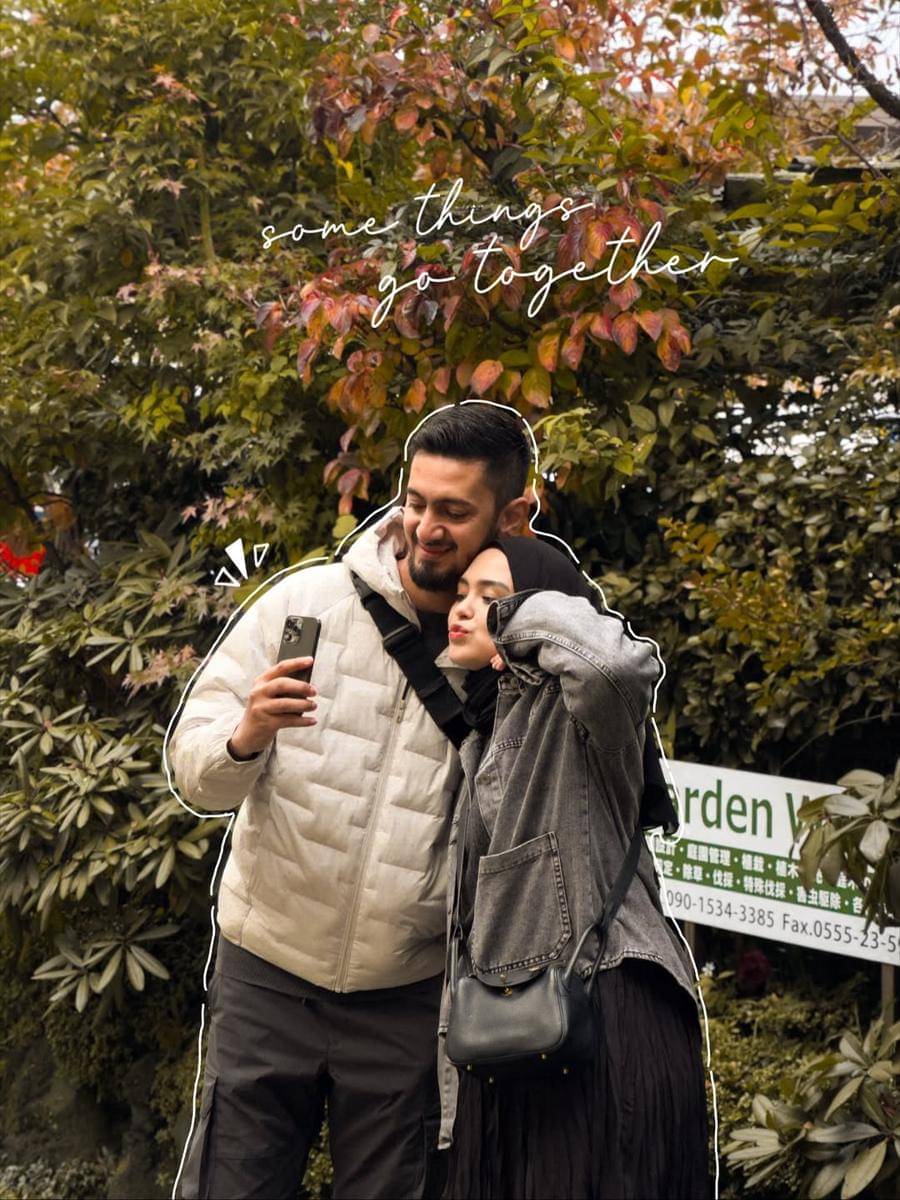 keluarga Vebby Palwinta liburan ke Jepang