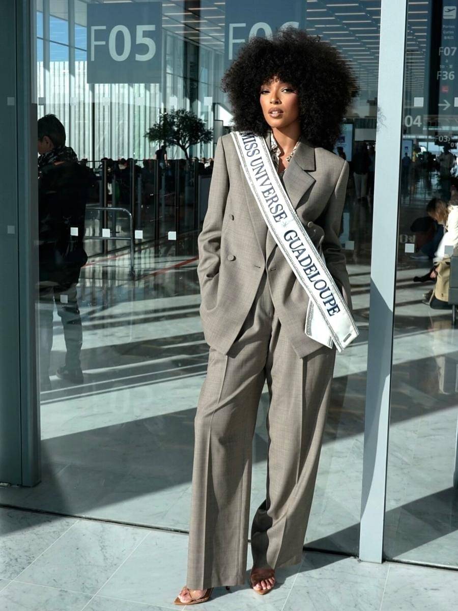 potret Ophely Mezino, Miss Universe Guadeloupe 2025 