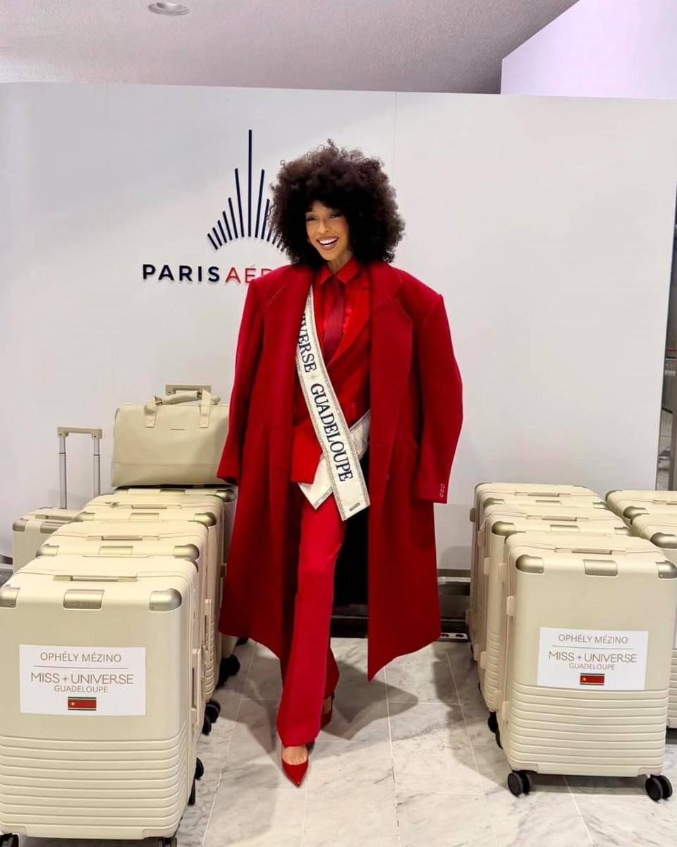 potret Ophely Mezino, Miss Universe Guadeloupe 2025 