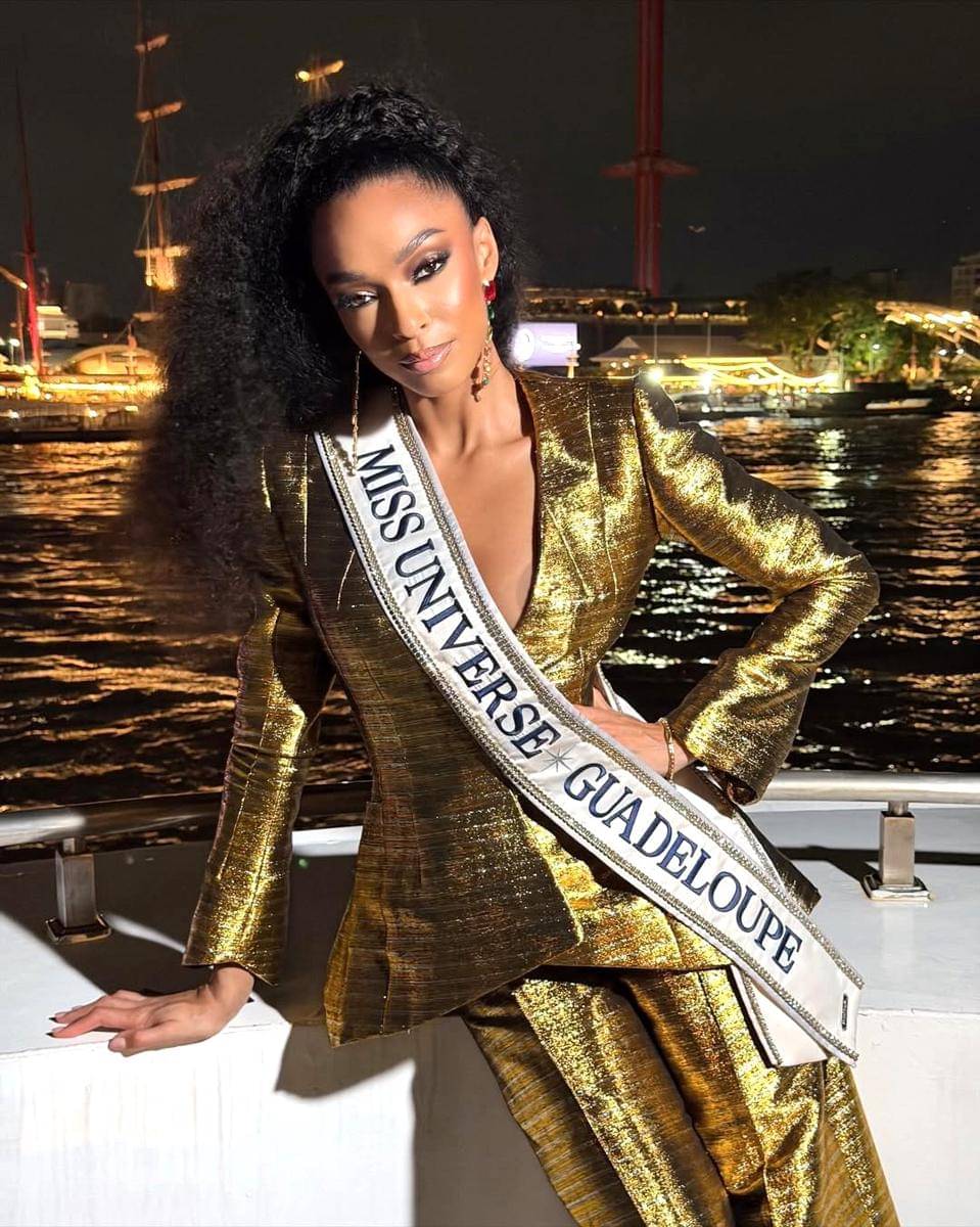 potret Ophely Mezino, Miss Universe Guadeloupe 2025