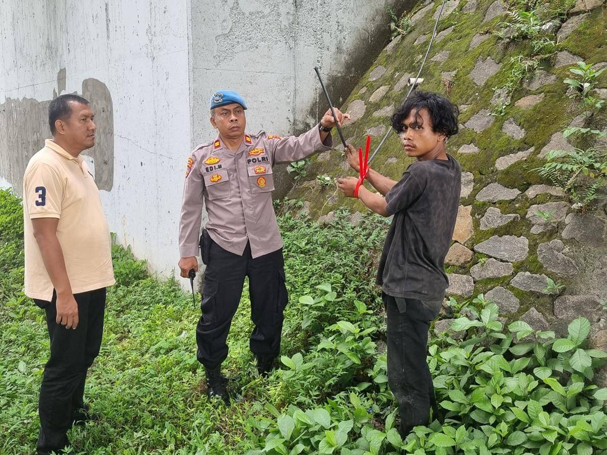Pelaku pencuri kabel penerangan Jalan Tol Kunciran ditangkap