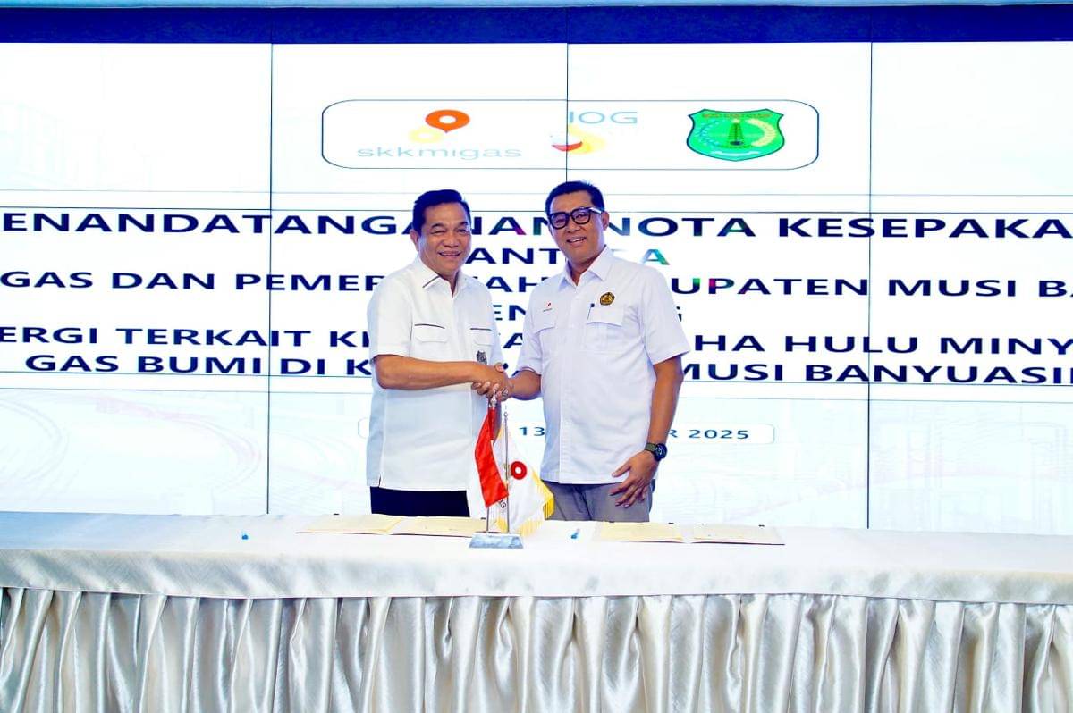 Pemkab Muba resmi menjalin kerja sama strategis dengan Satuan Kerja Khusus Pelaksana Kegiatan Usaha Hulu Minyak dan Gas Bumi (SKK Migas).