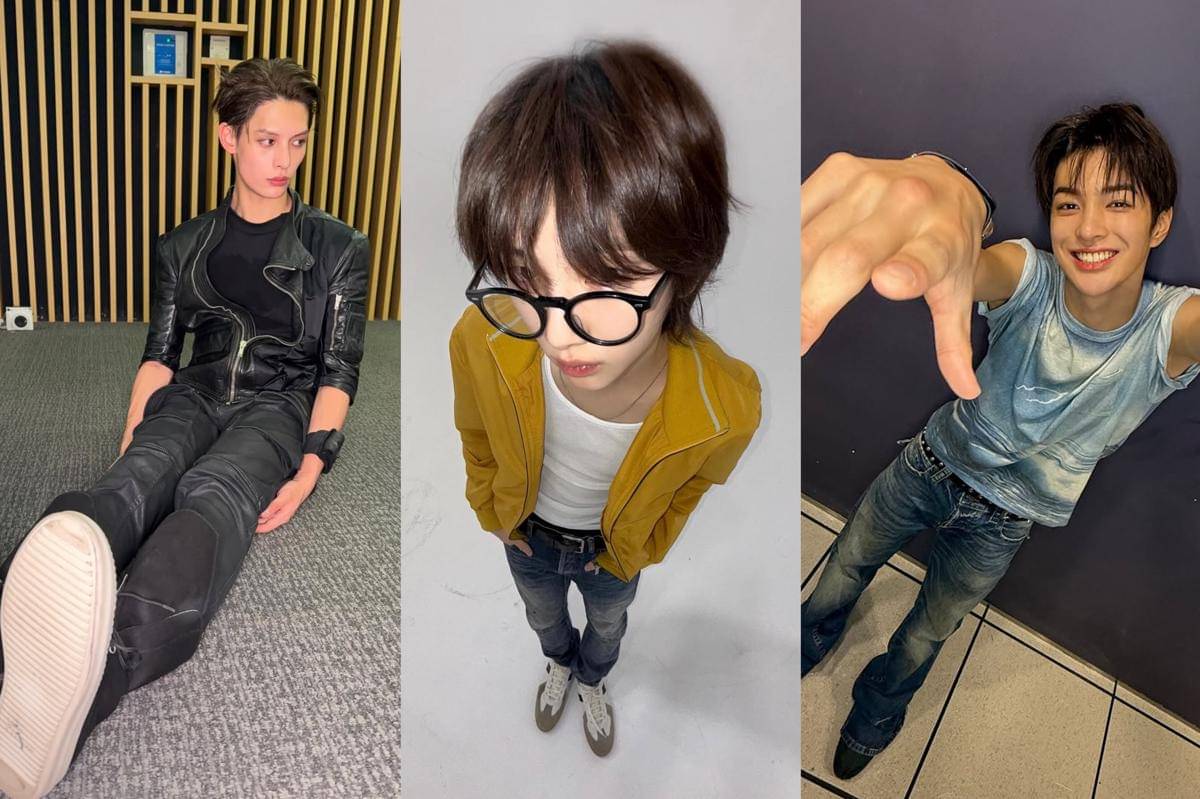 mix and match skinny jeans ala member CORTIS