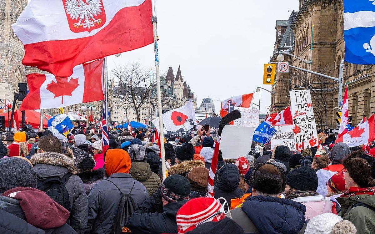  Konvoi Kebebasan 2022, Ottawa, Kanada (12 Februari 2022) (Maksim Sokolov (Maxergon), CC BY-SA 4.0, via Wikimedia Commons)