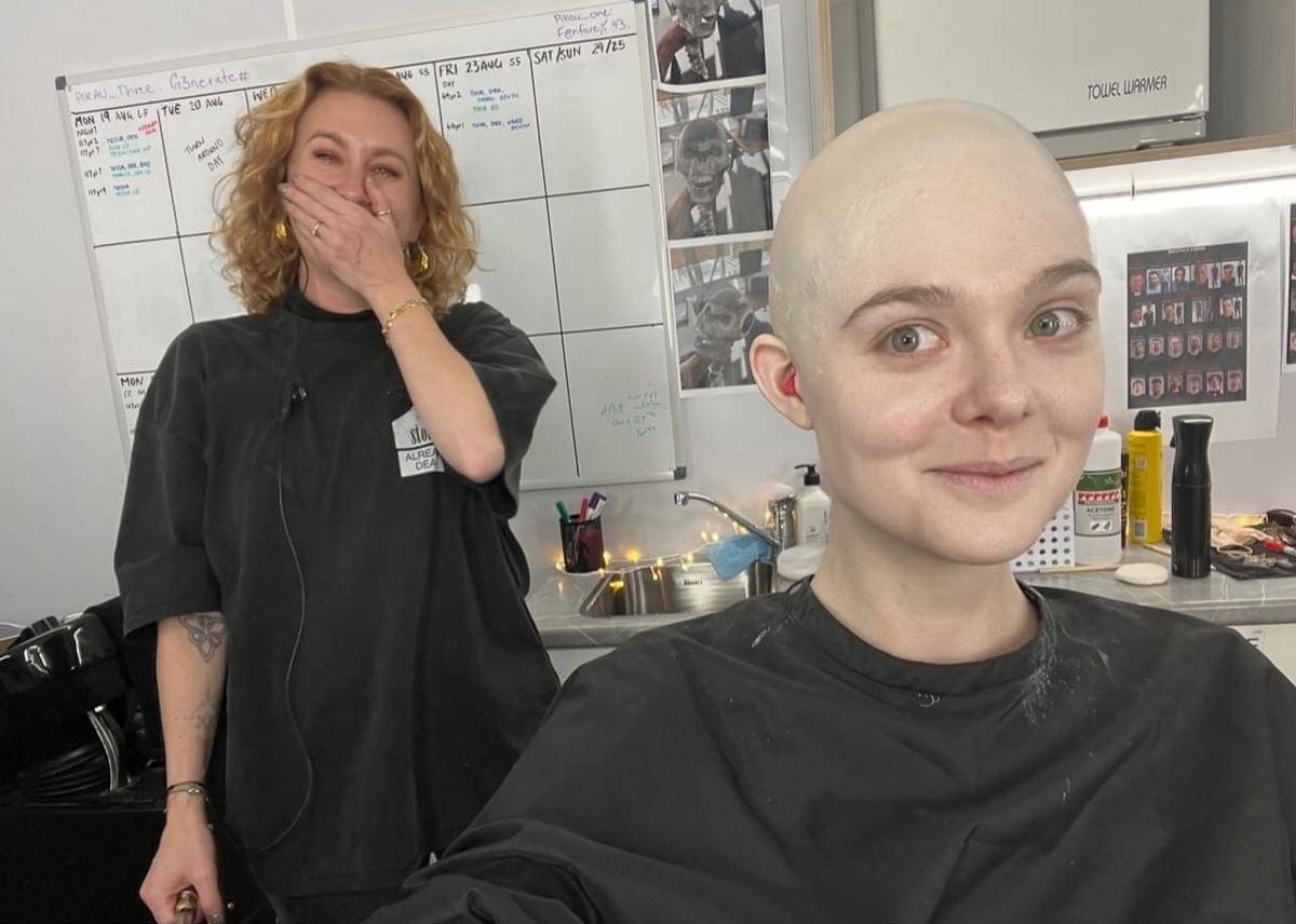 Elle Fanning di balik layar Predator: Badlands