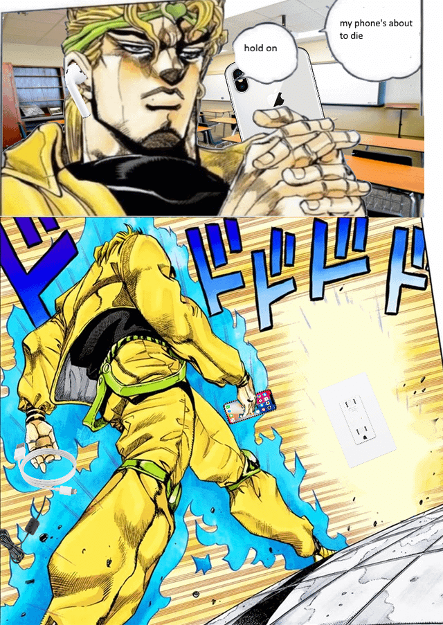 meme anime tentang charger HP