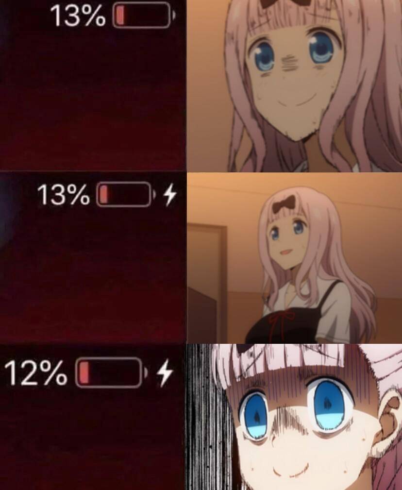 meme anime tentang charger HP