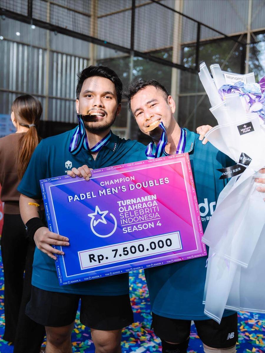 Raffi dan Thariq Halilintar Menang Padel di TOSI (instagram.com/raffinagita1717)