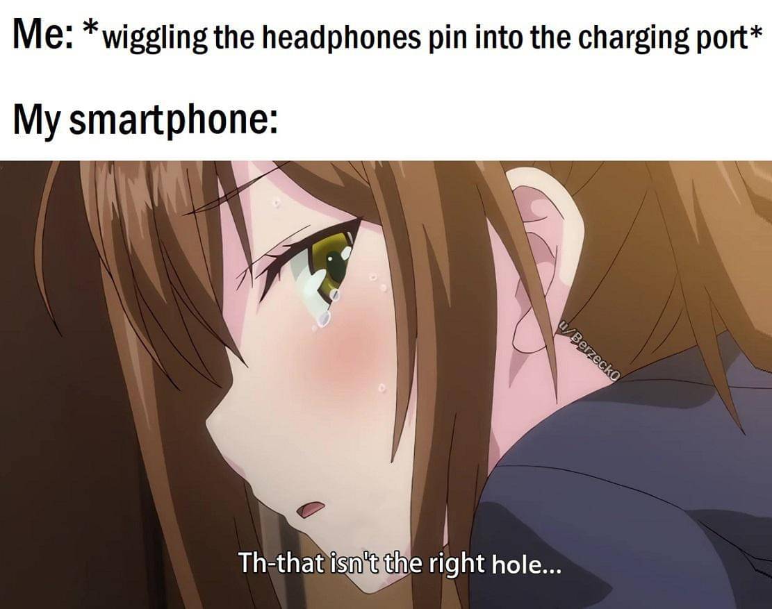meme anime tentang charger HP