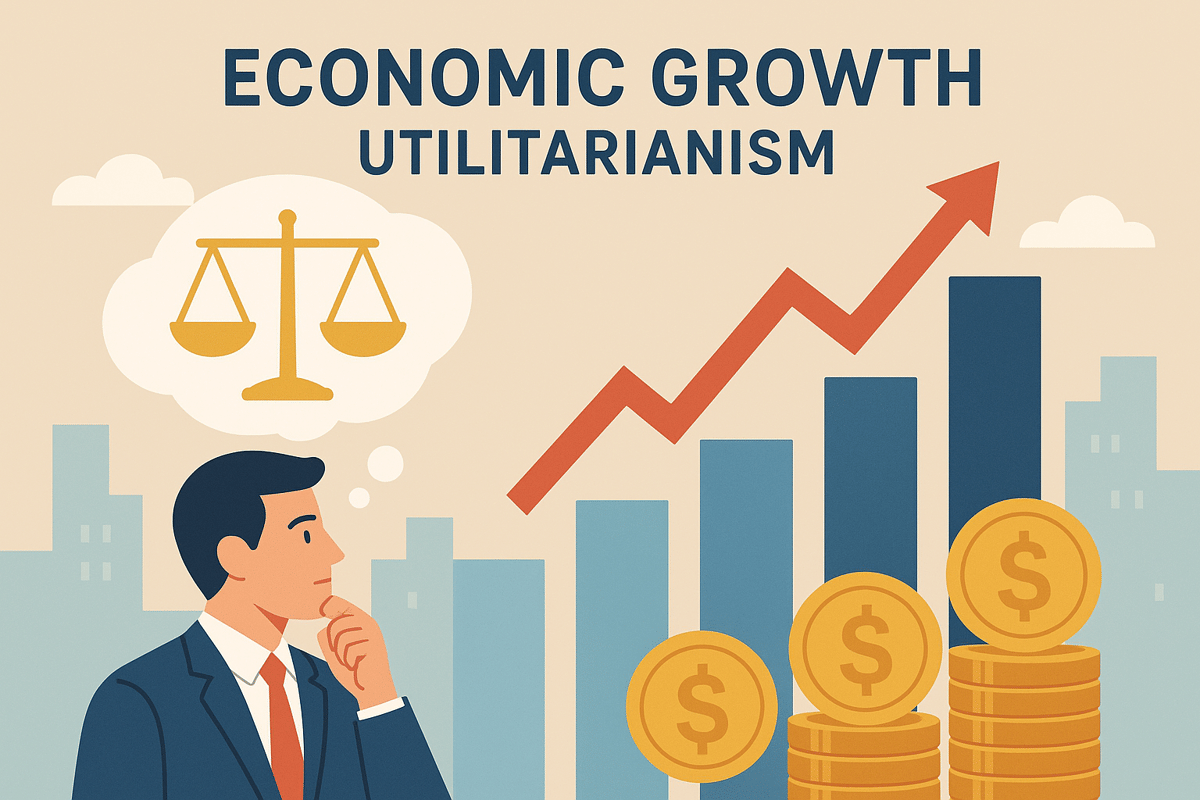 Ilustrasi Pertumbuhan Ekonomi ala Utilitarianisme