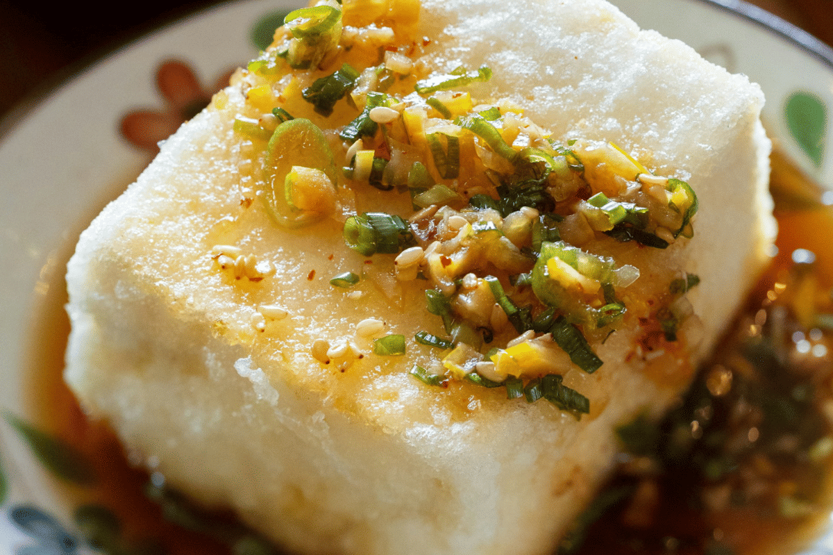 ilustrasi tahu agedashi