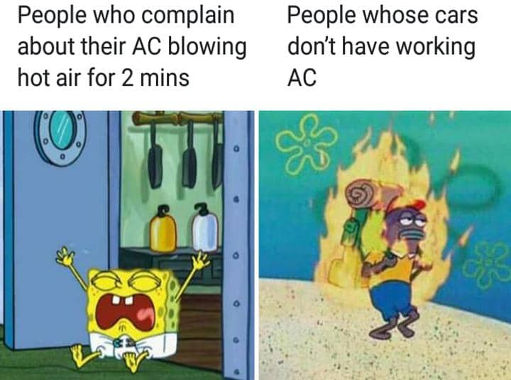 meme SpongeBob tentang mobil