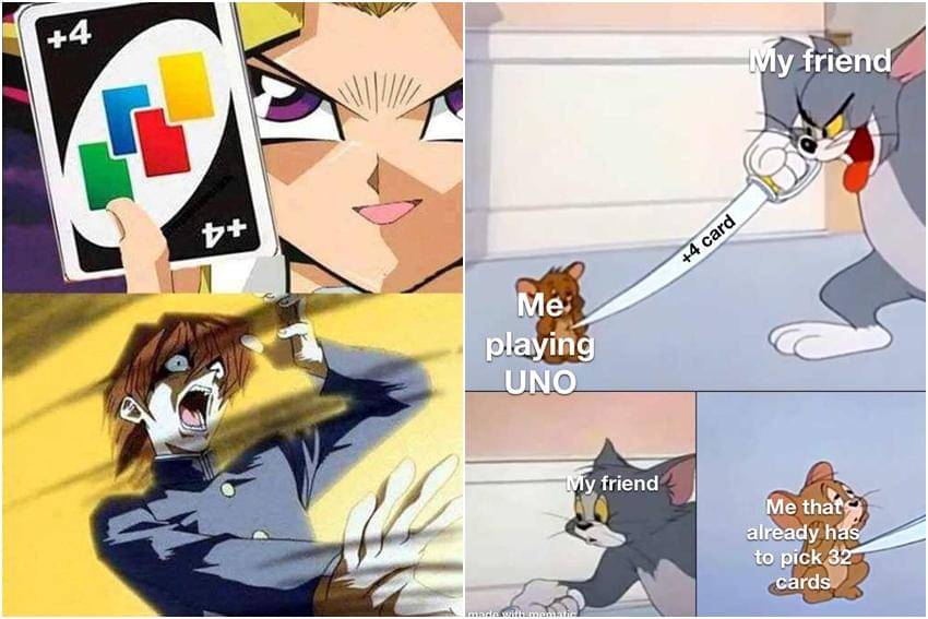 kolase meme kartun tentang UNO